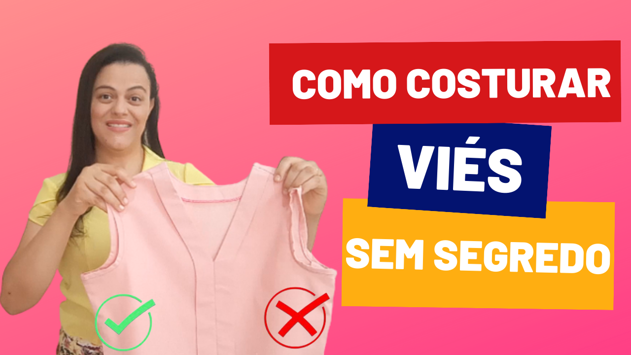 COMO COSTURAR VIÉS PASSO A PASSO SEM ERRAR! Aprenda como pregar viés corretamente e sem frustração