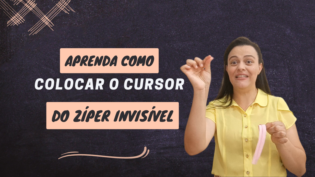 COMO RECOLOCAR CURSOR DO ZÍPER INVISÍVEL! Aprenda AGORA Como Colocar Um Cursor De Zíper Muito Fácil