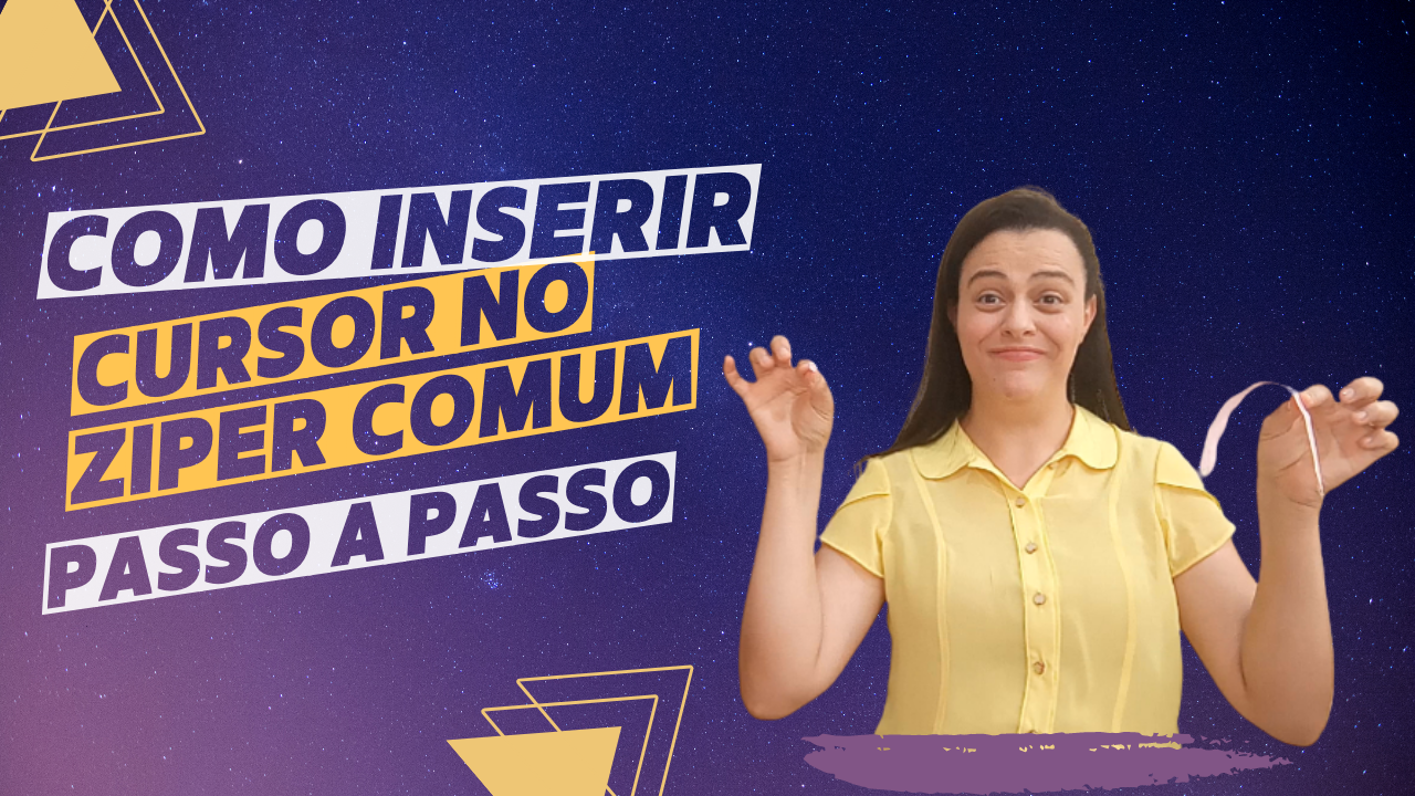 COMO COLOCAR CURSOR NO ZÍPER COMUM! Aprenda Como Colocar Cursor No Zíper Com Uma Técnica Muito Fácil