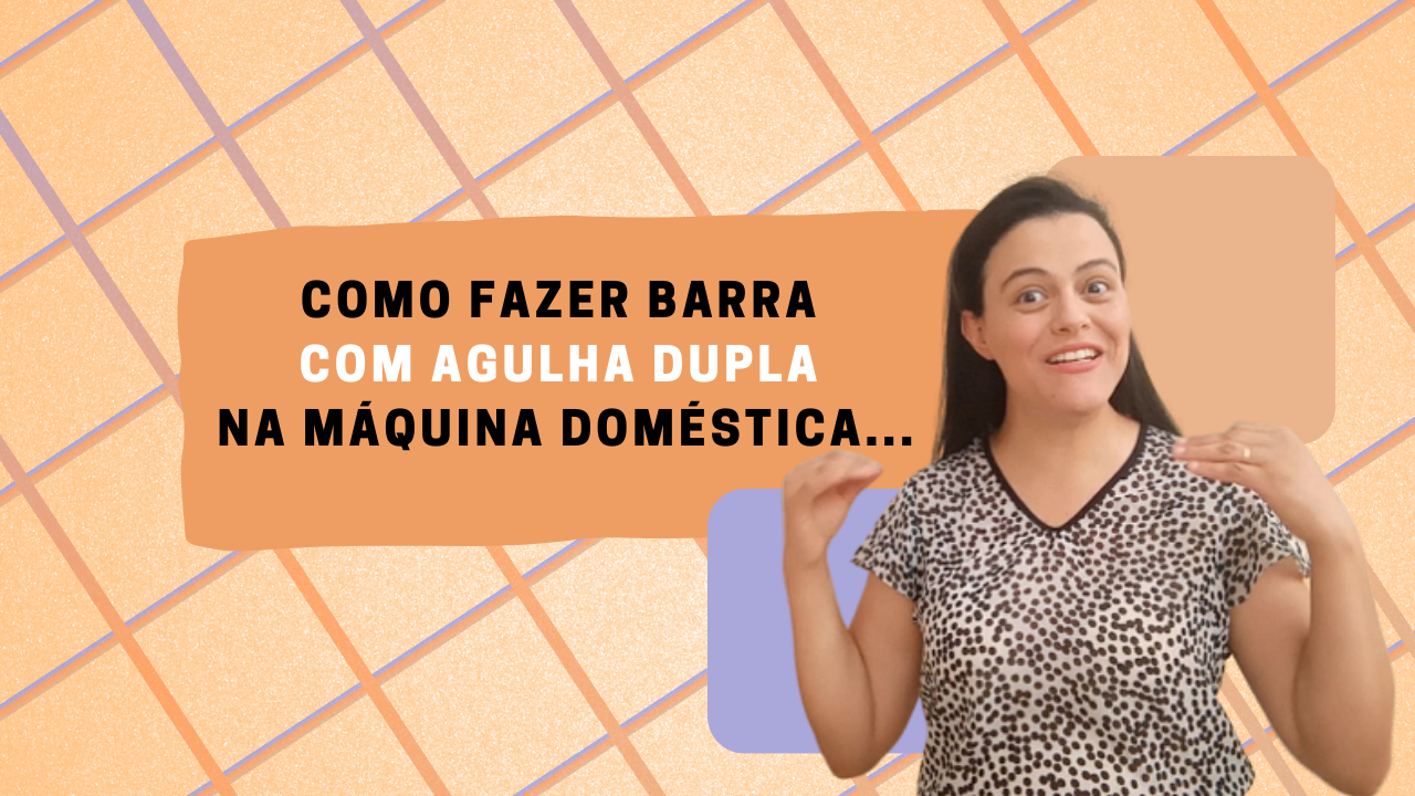 COMO FAZER BARRA EM TECIDO DE MALHA NA MÁQUINA DOMÉSTICA – Aprenda Costurar Com Agulha Dupla Agora!